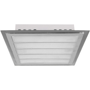DUNQUERQUE 2xG9 Nickel/Chrome <b>Square</b> Plate <b>Ceiling</b> <b>Light</b> L.29xAn.29xAl.7cm - Product Image 1