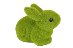 Wholesale Indoor Faux Moss Rabbit Dolls Toys Plants Topiary Artificial Animals Moss