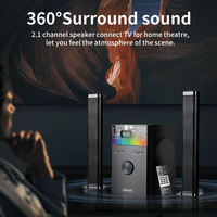 Altavoces multimedia 2.1 para computadora de escritorio, sistema de cine en casa con subwoofer, altavoces Bluetooth con woofer.