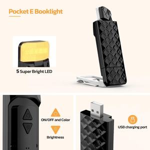 Nouvelle lampe de lecture LED pliable mini, rechargeable par USB, 3 niveaux de luminosité, lampe marque-page, lampe de lecture pour enfants - Product Image 3