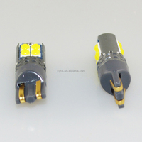 Pièces et accessoires automobiles, éclairage automobile, compatible Canbus, ampoule LED de stationnement pour voiture T10 (10 LED SMD3030) pour rénovation/mise à niveau