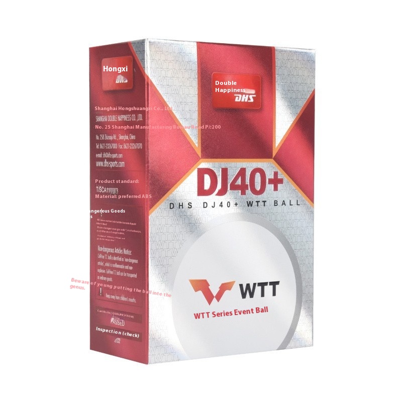 Красный двойной счастье 3-звездочный турнир Топ D40 ABS Настольный теннис Мячи подлинный новый материал белый желтый соревнования спортивные