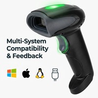 Escáner de Código de Barras 2D Industrial de Amplio Rango de Temperatura con 360° de Cobertura °   Lector de Códigos de Barras Portátil para Fábrica de Manufactura