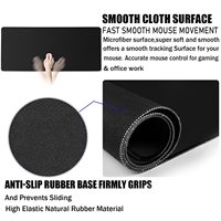 Tableau périodique des éléments grand tapis de souris avec bords cousus, base en caoutchouc antidérapante durable pour esports gamer/bureau/étudiant