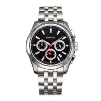 Reloj de Cuarzo de Lujo de 40MM con Logotipo Personalizado para Hombre, Cristal de Zafiro, Acero Inoxidable 316L, Movimiento Japonés VK63, Multifuncional