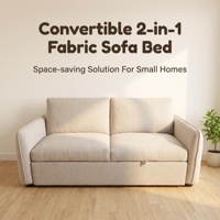 Sofá Cama Extraíble de Tela Moderno en Forma de L, Sofá Convertible con Otomana de Almacenamiento para Sala de Estar o Habitación de Invitados