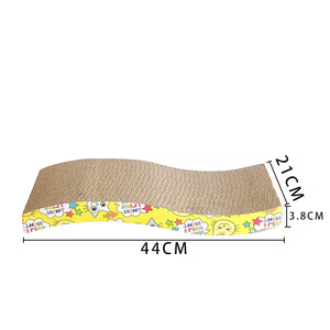 <strong>Eco-friendly</strong> Interactive Texture Wave Curved Shape <strong>Cat</strong> Scratching Board Durable Corrugated Grind Claws Toy Recyclable <strong>Cat</strong> <strong>Tree</strong> - Product Image 3