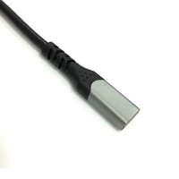 Câble USB-C vers USB-C à angle droit 90 degrés, 1 m, haute vitesse, pour ordinateur portable, smartphone, tablette, périphériques