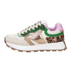 Baskets Shop Art Donna SASS261321 Beige, talon de 4 cm, en toile, chaussures tendance - Product Image 1
