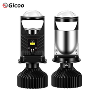 GICOO Y9 80W 16000LM 12V Nouveau 6000K Éclairage automobile Ampoules de projecteur LED H4 Canbus Phare de voiture à faisceau haut/bas