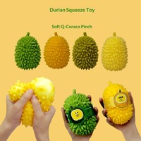 Jouet en plastique en forme de durian, jouet à presser, jouet anti-stress, jouet sensoriel amusant et original pour les enfants de 5 à 7 ans et les adolescents