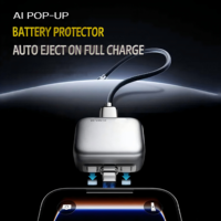 Chargeur sans fil à ouverture automatique avec reconnaissance IA et éjection automatique