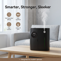 Diffuseur d'huiles essentielles électrique intelligent sans eau, contrôlé par application, mural, en plastique, pour hôtel et usage domestique