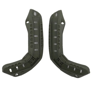 Riel para casco ABS Adaptador de casco táctico Riel lateral con tornillos de montaje de cordón Accesorios Soporte Riel lateral de casco hueco rápido - Product Image 5