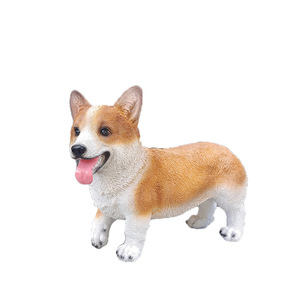 Huis Tafel Decoratie Levensechte Hond Beeldje Tuin Decor Outdoor Dieren Standbeeld Collectie Giften Hars Hond Model - Product Image 5