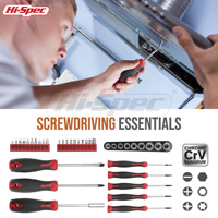 Kit d'outils manuels 55 pièces haute performance pour la maison et le bureau, complet pour les réparations domestiques, boîte portable, étui rigide, prêt pour OEM/ODM, rouge