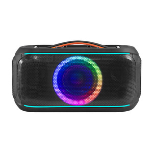 Portable Karaoke <b>Speaker</b> 200W With Microphone Colorful LED Light Rechargeable Battery Mini <b>Speaker</b> Outdoor Use - Product Image 1