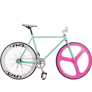Bicicleta Urbana Retro 700C de Una Velocidad, Estilo Vintage, con Cuadro Clásico de Fibra de Carbono, Piñón Fijo, Ciclismo Freestyle - Product Image 3