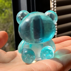 Transparent Sugar Bear Maltose <b>Squeeze</b> Toy Custom Logo Stress Relief Fidget <b>Ball</b> Promotional Gift - Product Image 3
