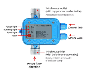 Pressostat spécial pour pompe de <span class=keywords><strong>piscine</strong></span> Démarrage/Arrêt automatique, Contrôle de pression pour petite pompe à eau, Haute stabilité - Product Image 3