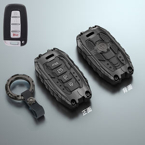 धातु फ्रेम सिलिकॉन कार कुंजी फोब केस कवर Hyundai वेलोस्टर अज़ेरा सोनेटा ट्यूसन सांटा टोसन सेंटा फी 35 इक्वियस जेनेसिस - Product Image 6