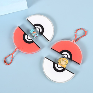 Porte-clés en acrylique, design Poké Ball, cadeau personnalisé de dessin animé pour les fans d'anime - Product Image 2