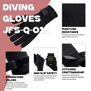 Gants de plongée en néoprène de 3 mm, chaussettes de plongée imperméables antidérapantes, chaussettes thermiques extensibles douces pour la plongée en apnée/le surf/le <span class=keywords><strong>kayak</strong></span>/la plage - Product Image 3