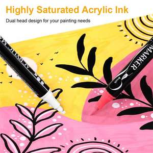 Vendita all'ingrosso di Somagi bambino personalizzato pennarello acrilico di colore <span class=keywords><strong>per</strong></span> pietra di Pasqua produttore di pittura di roccia Set acrilico pennarello pennarello - Product Image 5