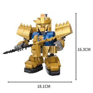 COGO 312 pièces, série garçon, blocs ABS, jouets de construction de mecha de <span class=keywords><strong>guerre</strong></span> version Q pour enfants - Product Image 6