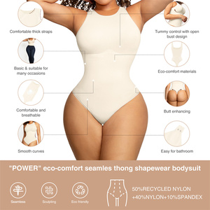 Mode <span class=keywords><strong>TIK</strong></span> <span class=keywords><strong>TOK</strong></span> <span class=keywords><strong>2023</strong></span> Body sculptant sans couture pour femme Haute compression Body sculptant Grande taille Body sculptant sans couture - Product Image 3
