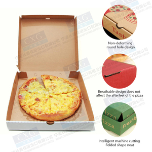 Design personalizzato scatola di pizza 6 7 8 9 10 11 12 13 14 15 16 17 18 <span class=keywords><strong>19</strong></span> pollici scatola di imballaggio della pizza ondulata per il ristorante - Product Image 4