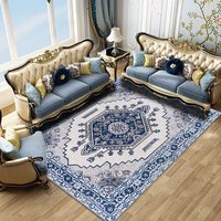 Tapis de sol personnalisé en velours noir et or avec motif animal, antidérapant, doux, pour salon, tapis de luxe, décoration mandala, grand format