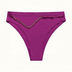 Sous-vêtements pour femmes, <span class=keywords><strong>tanga</strong></span> sexy pour femmes rondes, uni, teinture unie, string en coton sans couture, culotte pour femmes - Product Image 5