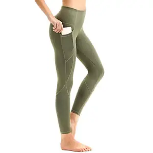 Di qualità eccellente su misura di sport di yoga pantaloni leggings per le donne, pantaloni da ginnastica con tasche