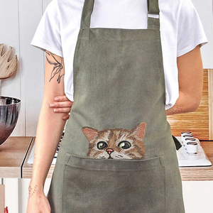 Bán buôn biểu tượng tùy chỉnh đầu Bếp Nấu Ăn Tạp dề cho quán cà phê nhà hàng nhà bếp tạp dề - Product Image 4