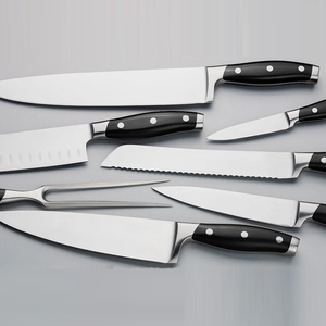 Ensemble de couteaux de cuisine professionnels de haute qualité, 7 pièces, avec lame en acier inoxydable et manche personnalisé, en promotion - Product Image 5