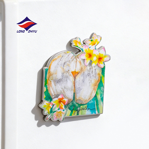 Aimant de réfrigérateur personnalisé en métal, design créatif, artisanat en alliage de zinc 2D, cadeau, fabriqué par Longzhiyu depuis 20 ans - Product Image 5