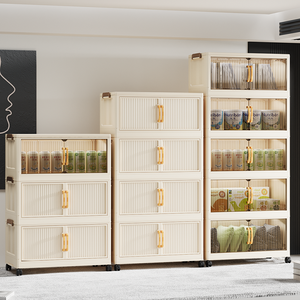 Armoire de <span class=keywords><strong>rangement</strong></span> de grande capacité, 40-78 cm de large, double porte, multi-niveaux, idéale pour organiser les vêtements dans les chambres de location - Product Image 2