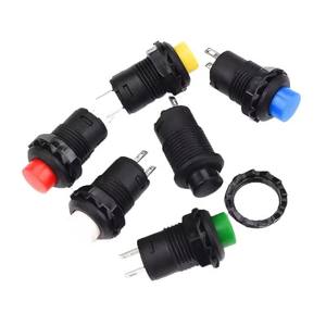 Interrupteur à bouton-poussoir rond à verrouillage DS-428 12 mm |   Interrupteur d'alimentation verrouillable en 6 couleurs (noir, blanc, rouge, bleu, vert, jaune) - Product Image 2