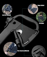 Hache multifonctionnelle essentielle pour la survie en plein air, hache-tomahawk, marteau, hache, kit de camping, outils multifonctions, hache avec couteau et scie cachés