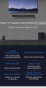 <span class=keywords><strong>Xiaomi</strong></span> mijia youpin suono 2.1 <span class=keywords><strong>Bar</strong></span> TV Soundbar Cinema edizione <span class=keywords><strong>Sound</strong></span> <span class=keywords><strong>Bar</strong></span> Theater edizione TV Stereo altoparlante Home TV Soundbar - Product Image 6