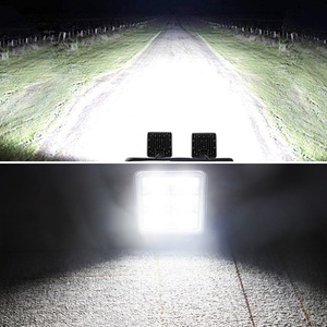 XOVY Projecteur de travail carré 3 pouces 48W 16 LED 6000K 4800LM 12V 24V pour voiture, SUV, camion, tout-terrain - Product Image 2