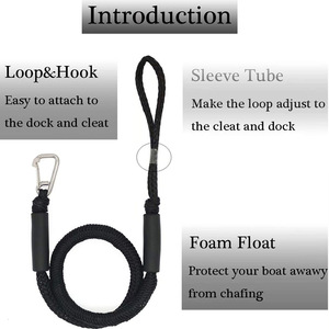 Thép không gỉ Dock tàu dây kẹp phụ kiện polyethylene đàn hồi đệm Kayak Neo cáp cho pwc thể thao giải trí - Product Image 4