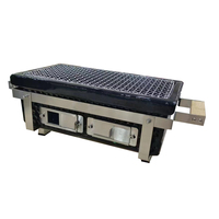 Auplex 25-N restaurant bbq japonais carré Hibachi charbon de bois en céramique Kamado Grill pour barbecue intérieur et extérieur