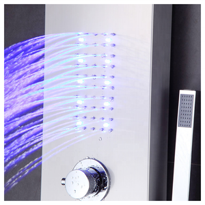 Hot Sale Modern Hydromassage Stainless Steel Led <strong>Shower</strong> Panel With <strong>Lights</strong> - Product Image 3