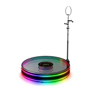 Nouvelle cabine Photo vidéo Infinity Glass 360 avec éclairage annulaire - Product Image 1