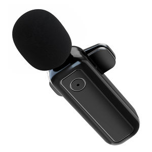 Microphone Vlog d'enregistrement en direct de podcast Portable professionnel 2.4GHz Plug & Play micro à pince pour l'enregistrement <span class=keywords><strong>YouTube</strong></span> TikTok - Product Image 6