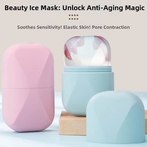 Cilt bakımı için silikon buz küpü yüz ve göz rulo kalıp dondurma araçları için yüz buz rulosu buz rulosu cilt bakımı - Product Image 2