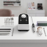 Machine à ongles professionnelle en plastique JD7G avec moteur brushless puissant 85W, 40000 tr/min, outil de beauté certifié CE ROHS, garantie 1 an