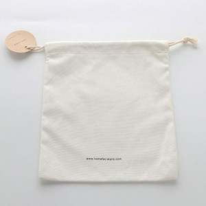 Fine Canvas Thick <b>White</b> Printed <b>Small</b> Fresh Cotton Linen Cloth <b>Bag</b> for Combs - Product Image 3